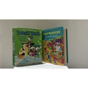 1967 Walt Disney & Walter Lantz Children’s Books - Lot of 2 Vintage